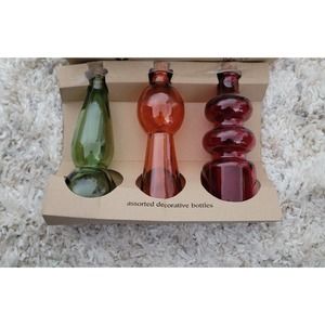 Pier 1 Imports Recycled Glass Decorative Bottles